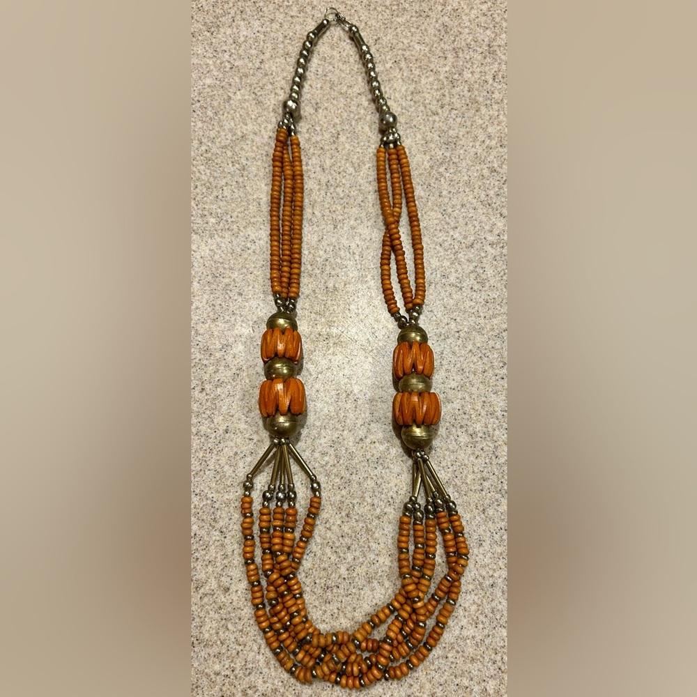 Wooden Beaded Necklace African